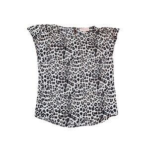 Philosophy Women Top XS Cheetah Print Sleeveless‎ Blouse